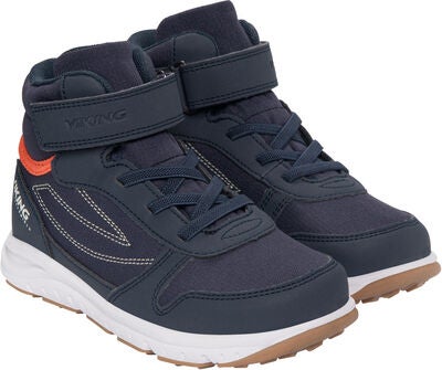 Viking Hovet Mid 1V WP Sneakers, Navy