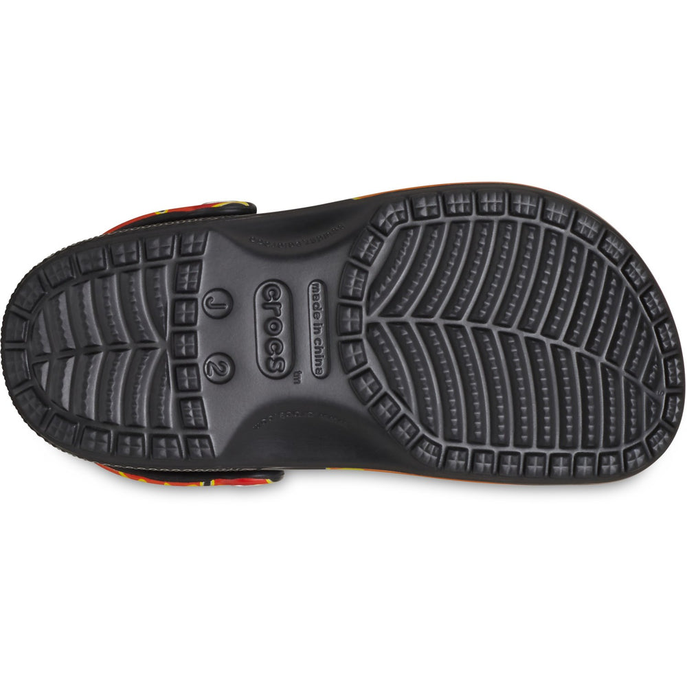 Køb Crocs Black/Multi Classic Flames Clog