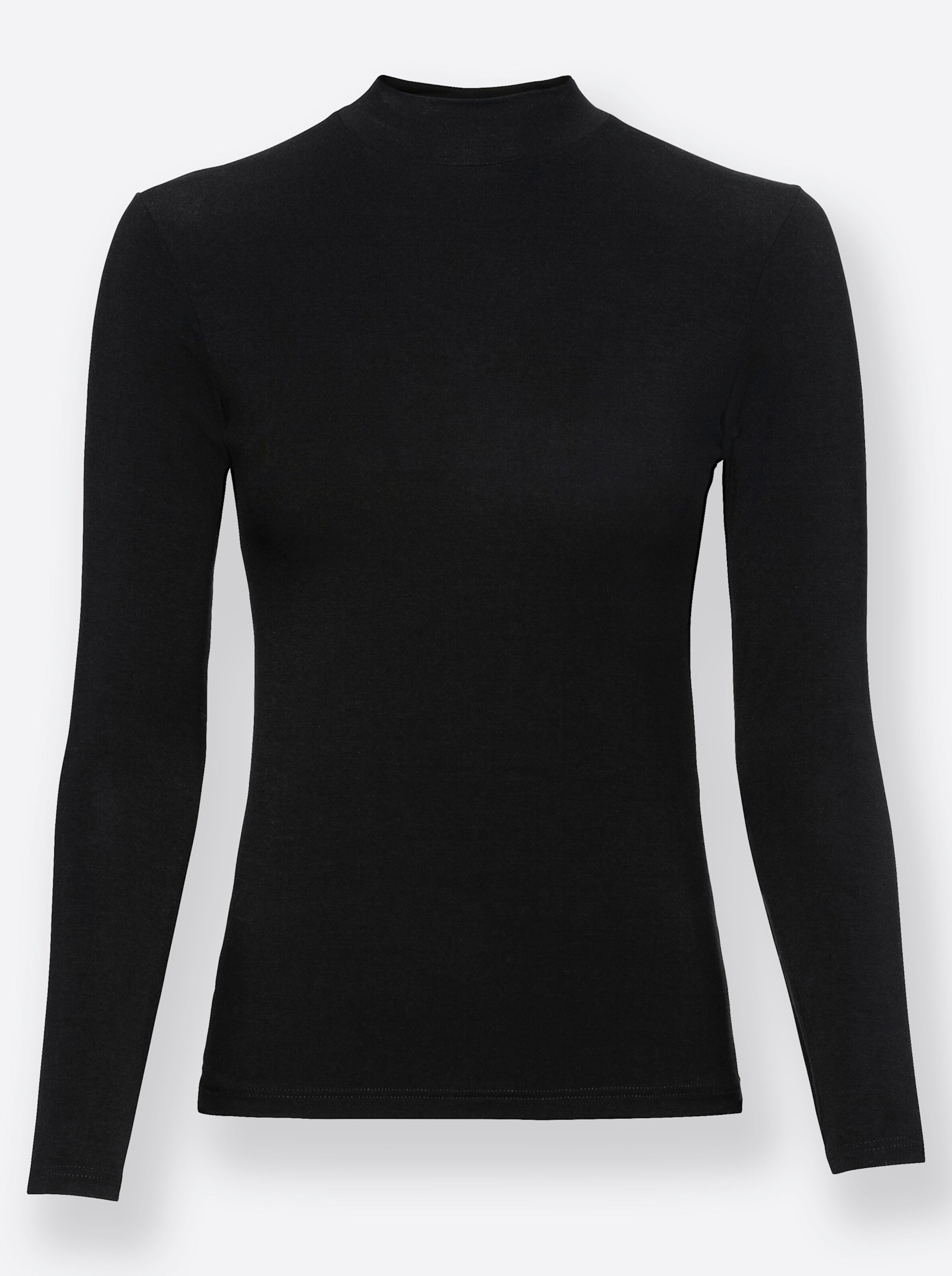 wäschepur Langarm-Shirt in schwarz