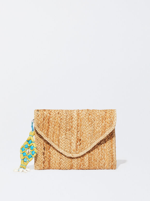 Bolsa com alça de juta - Camelo