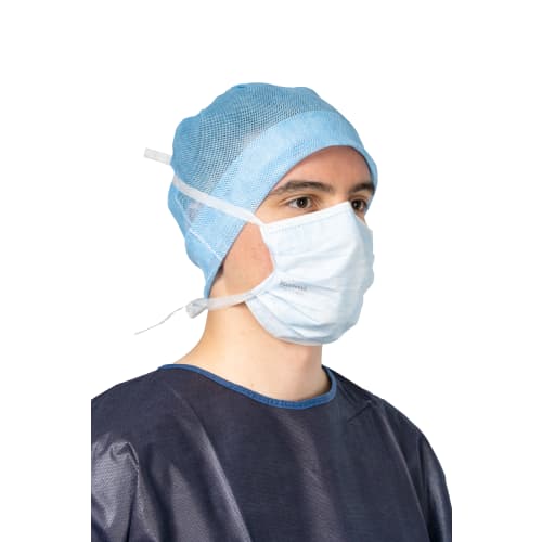 Masque médical Op-Air type II à lanière avec bande mousse bleu Kolmi