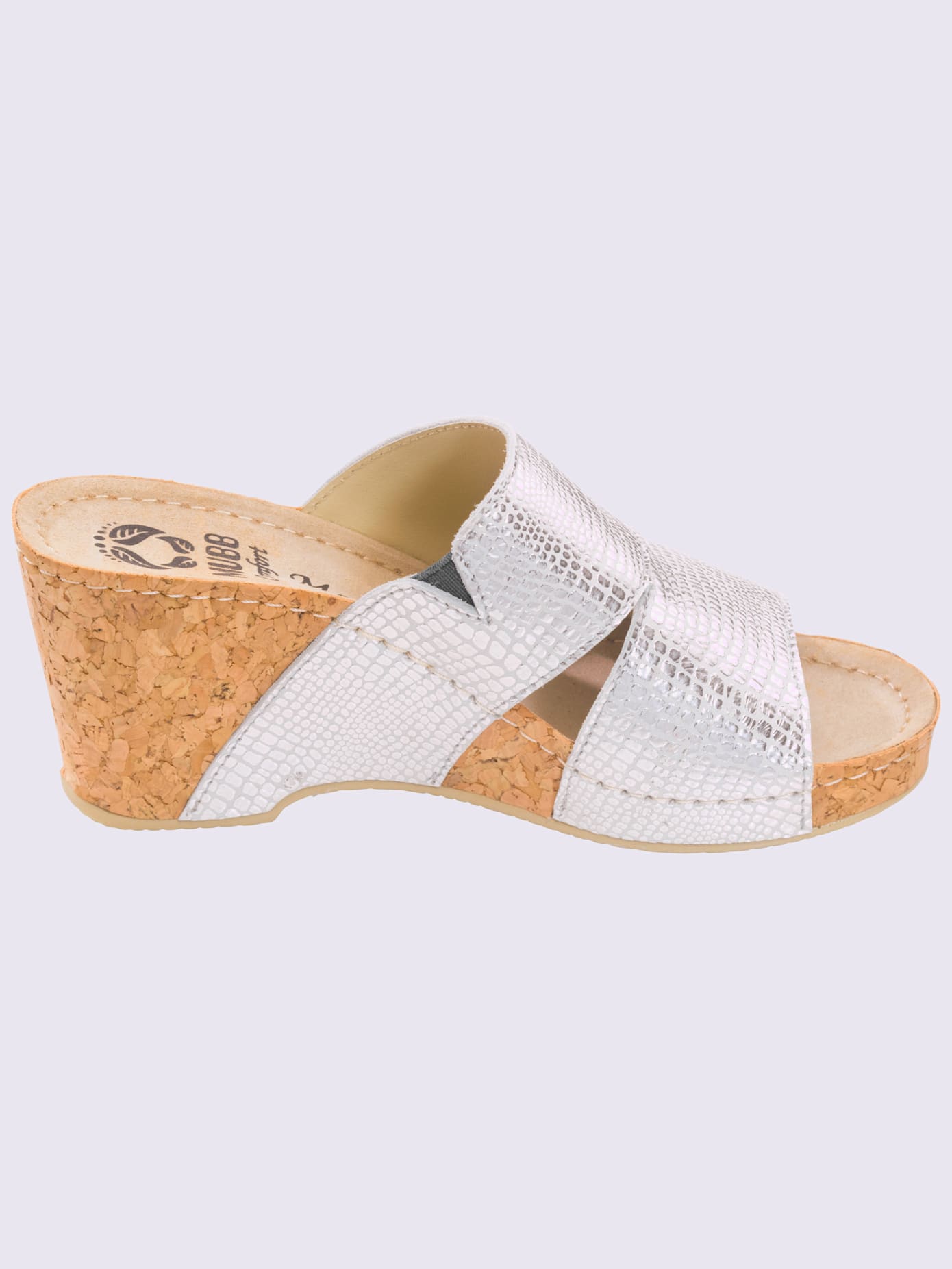 Mules dessus cuir véritable