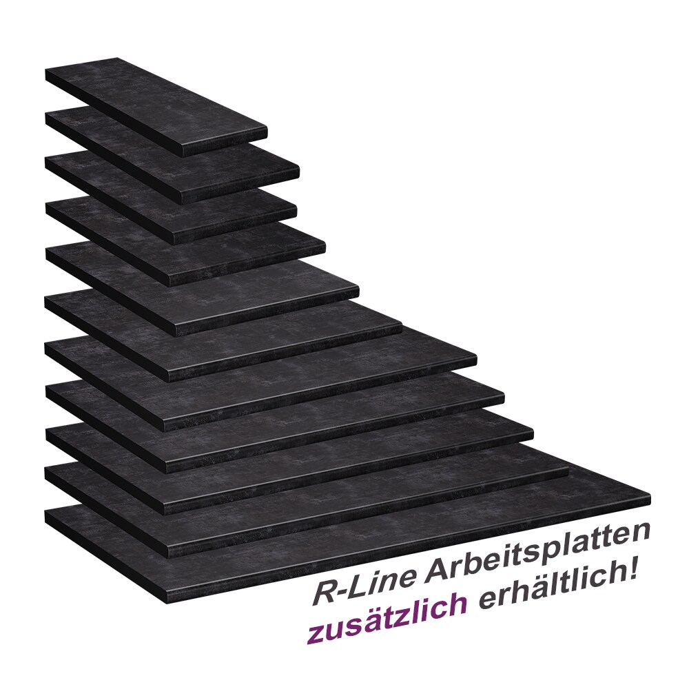 Vicco Küchenarbeitsplatte R-Line Anthrazit 45 cm