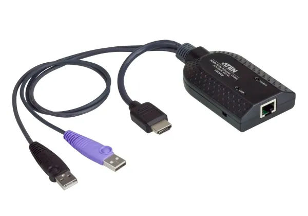 ATEN KA7168 HDMI USB Virtual Media KVM Adapter Cable with Smart Card Reader (CPU Module) - KVM / audio / USB forlænger - for ATEN CN9850; KVM over IP KN1132VB