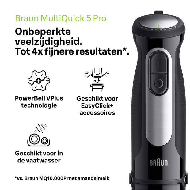 Braun MultiQuick 5 Pro MQ55.307M - Staafmixer - hakmolen - garde - pureervoet
