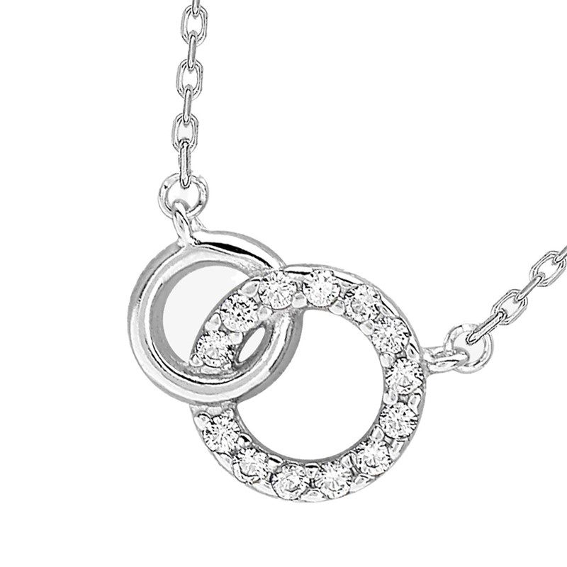 Collier Femme - Oxyde de zirconium - Argent 925 - Longueur : 42 cm