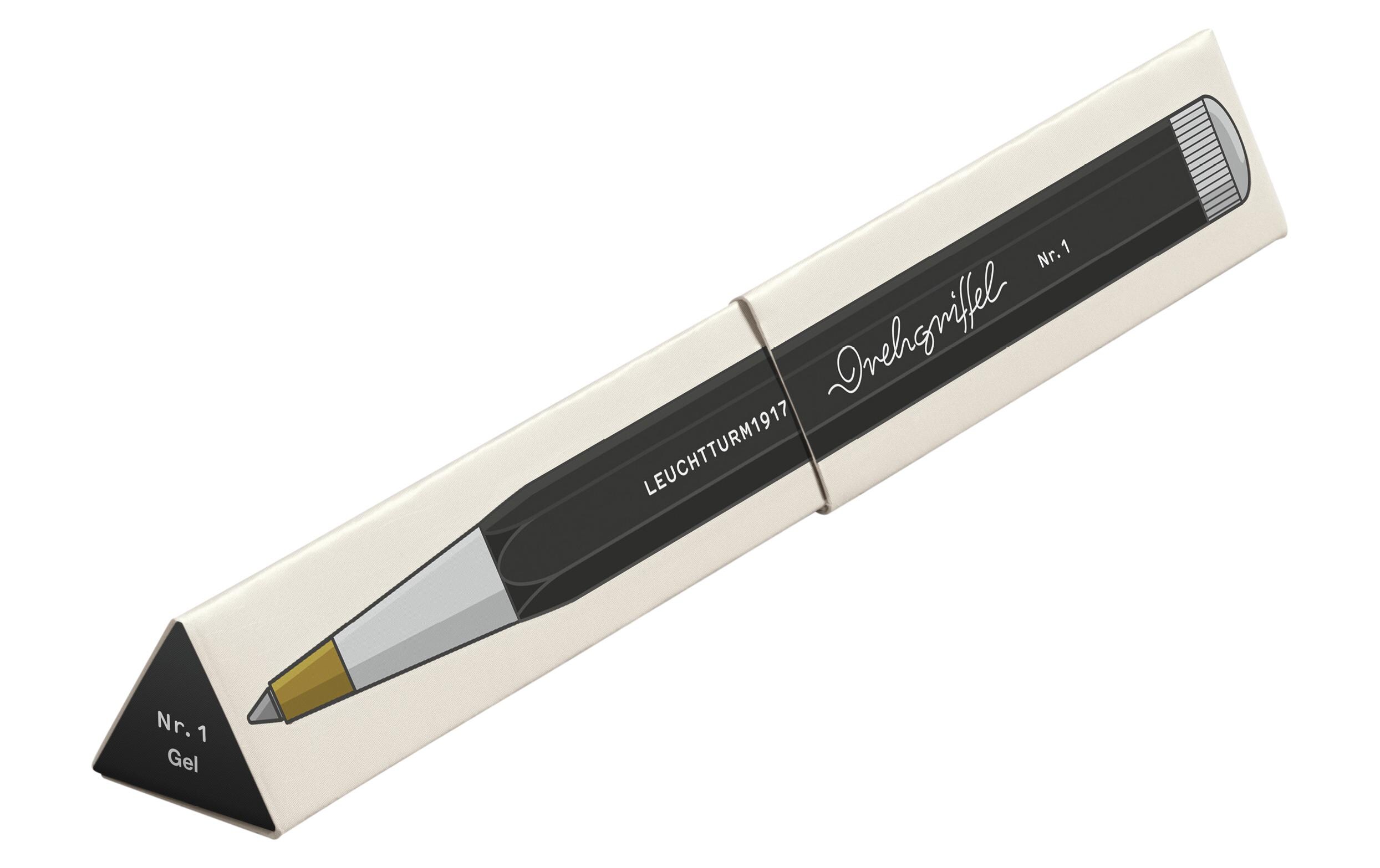 Gelschreiber Drehgriffel 0.5 mm, SchwarzGelminenstift ideal für Schreiben, Skizzieren und Zeichnen