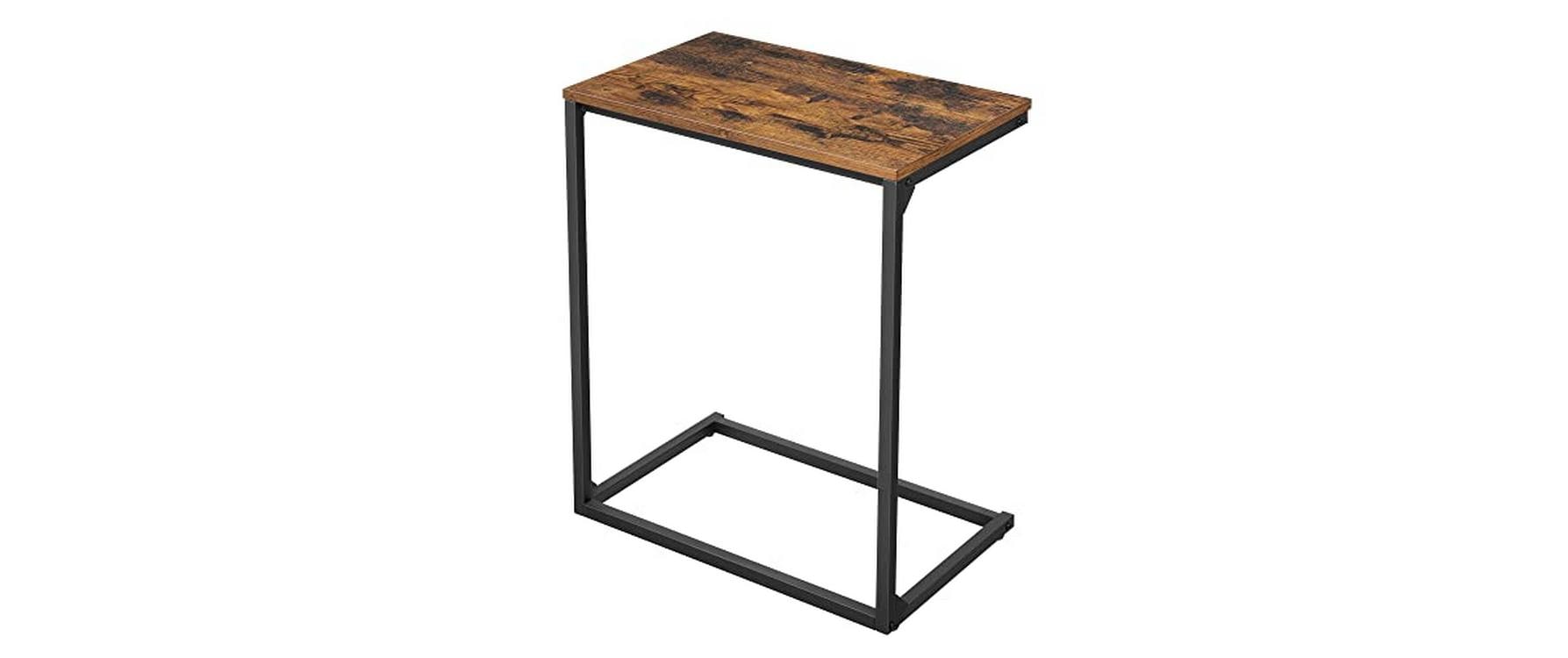 Beistelltisch 55 x 35 x 66 cm, Braun/SchwarzSofatisch