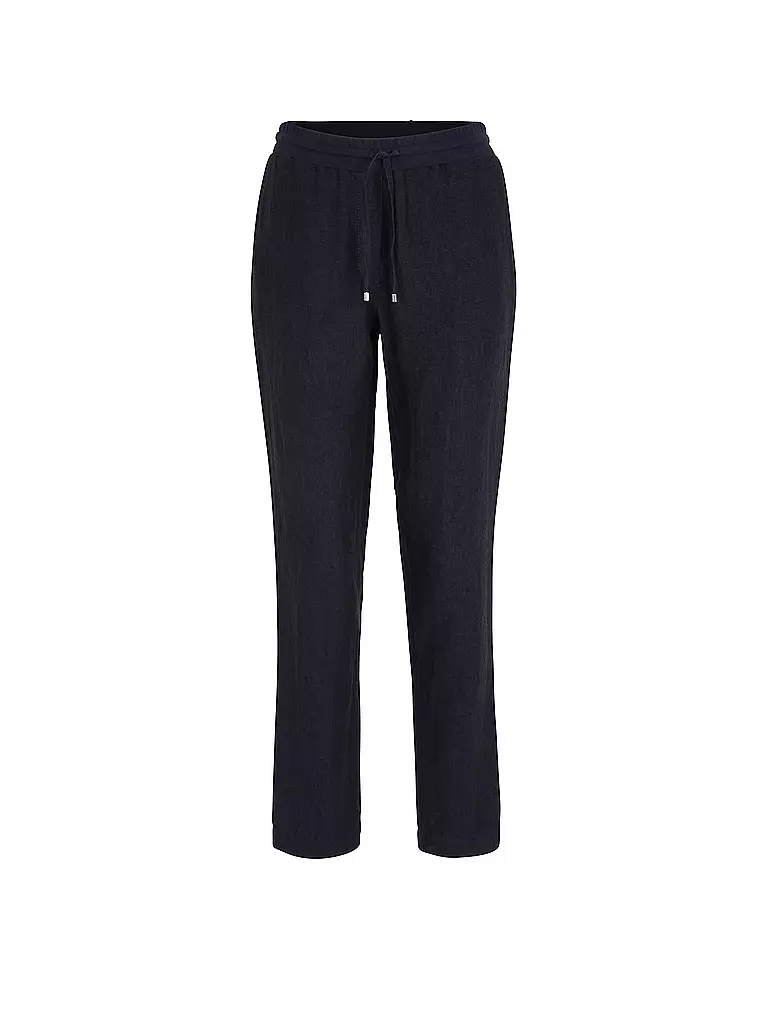 DORIS STREICH Leinenhose dunkelblau