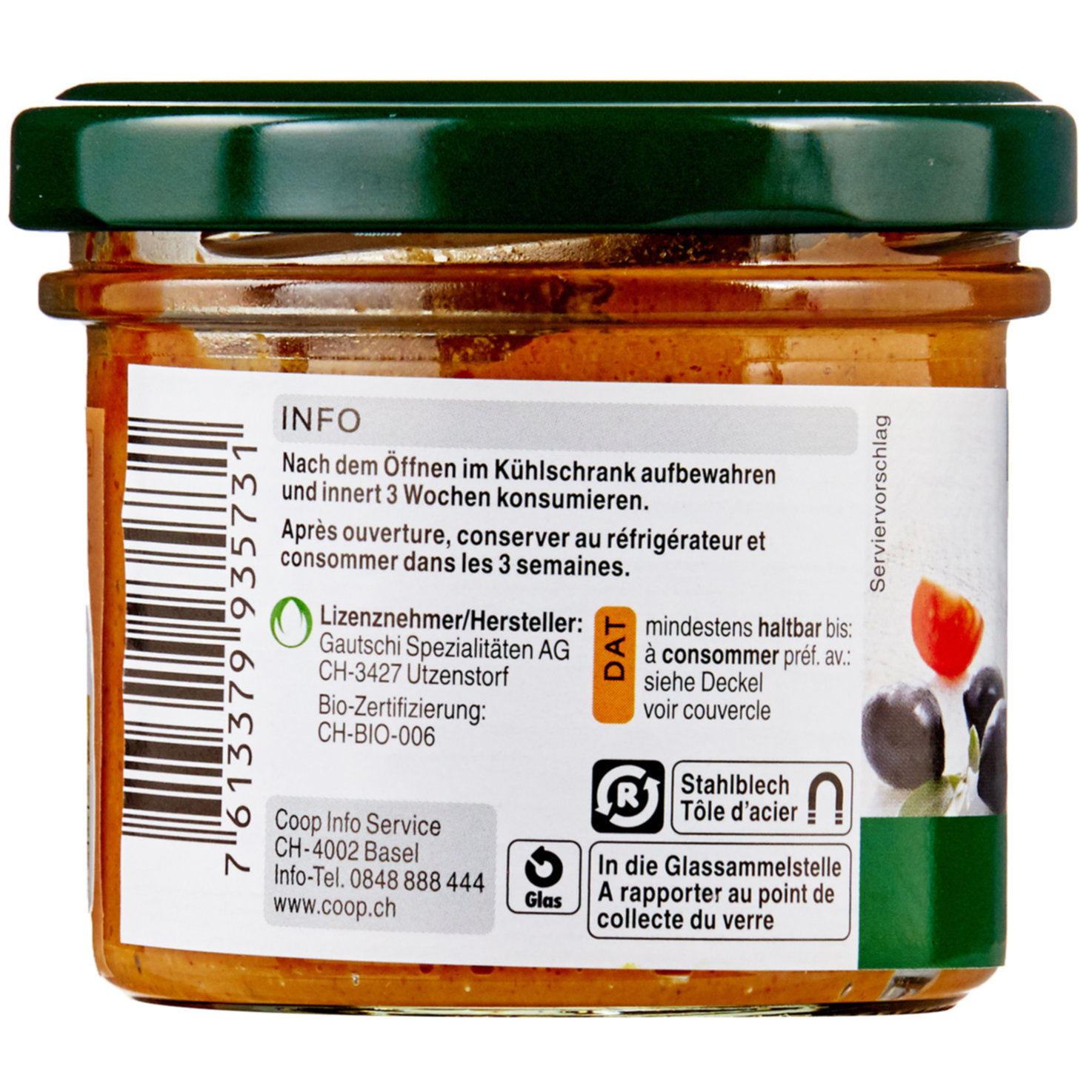 Naturaplan Bio Brotaufstrich Tomaten & Oliven