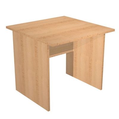 Bureau droit Trend - L80 - Pieds panneaux - plateau imitation hêtre