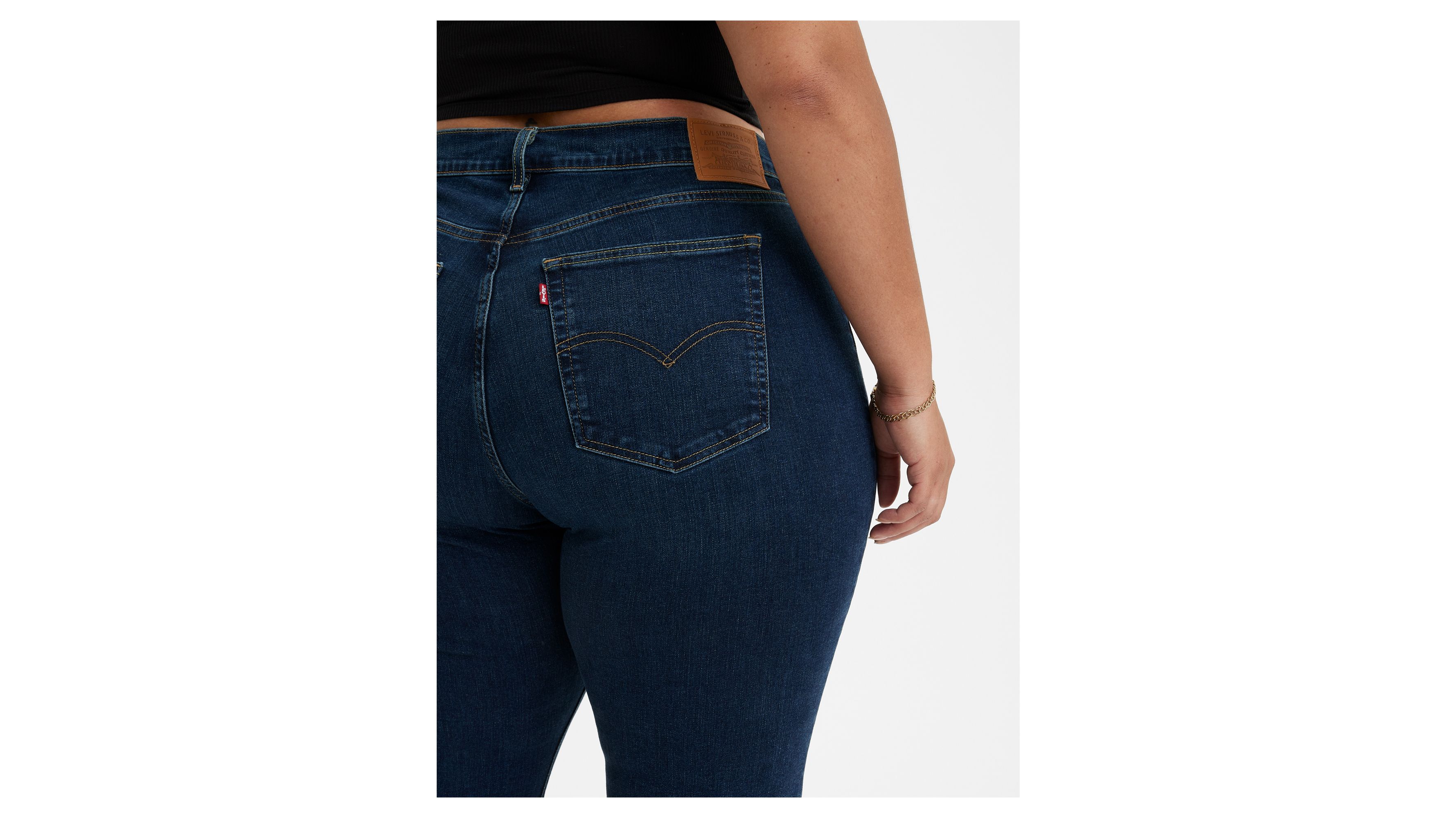 Jean évasé 726™ à taille haute (grandes tailles) - Dark Indigo Worn In - Bleu