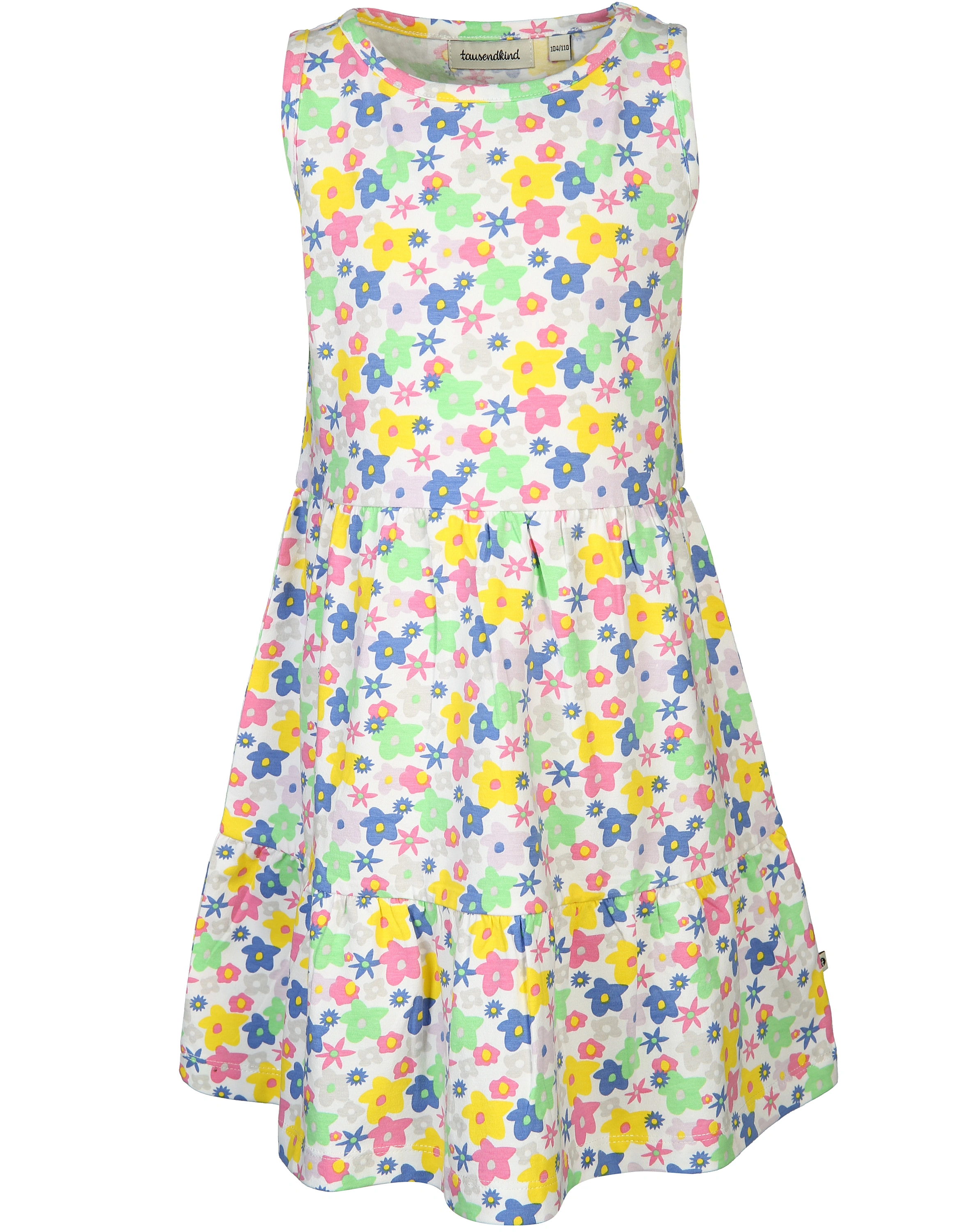 Kleid VOLANT geblümt in weiß