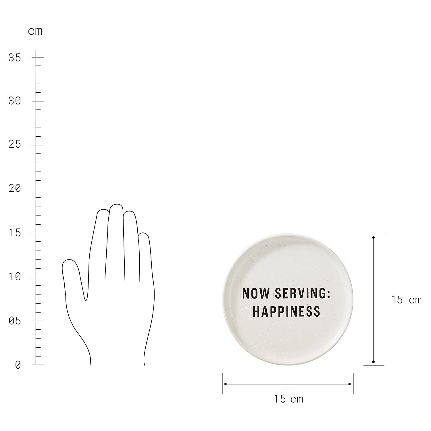 FOOD TALK Teller Happiness 6er-Set