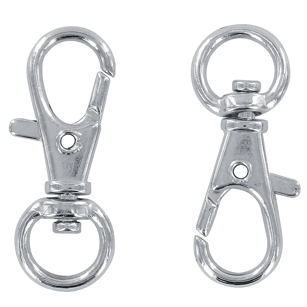 Lot de 4 porte-clefs mousquetons