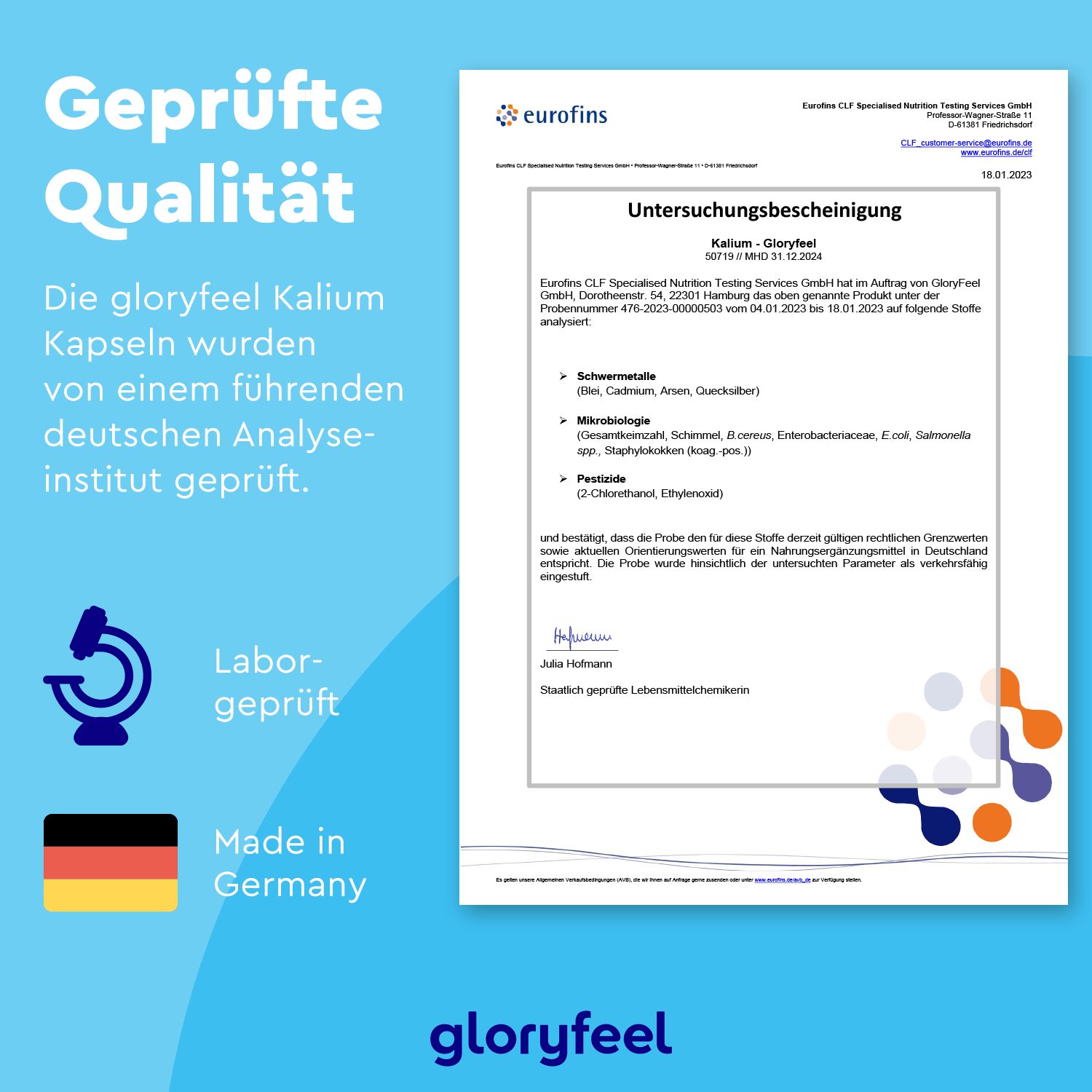 gloryfeel® Kalium Kapseln