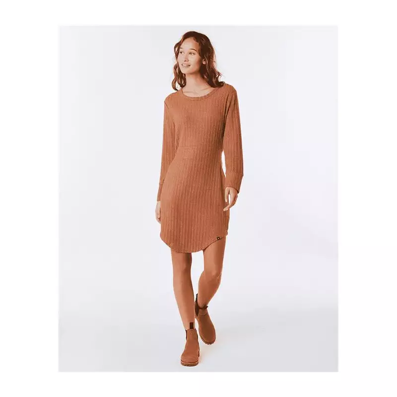 Robe RIPCURL New Cosy Dress Light Brown