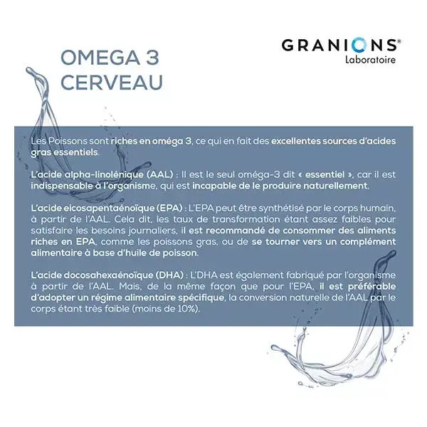 Granions Omega 3 Cerveau 30 capsules