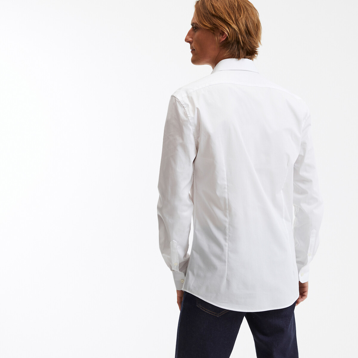 COLEÇÕES LA REDOUTE<br>Camisa justa de algodão