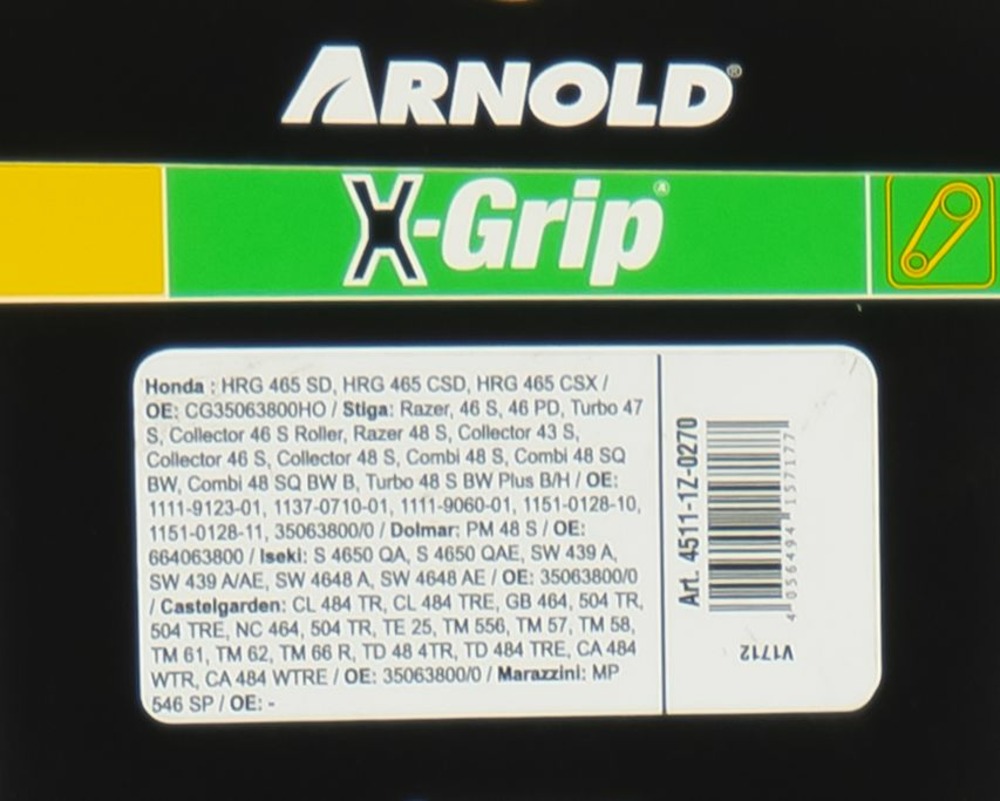Courroie trapézoïdale x-grip v de type z 27