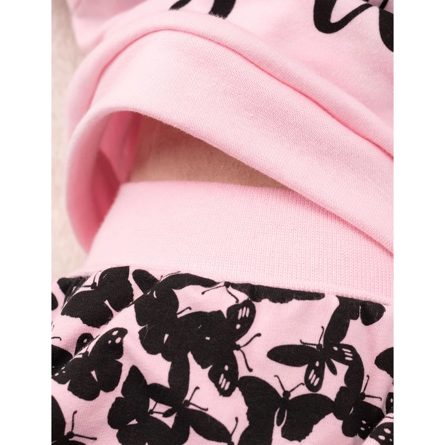 Baby Sweets 3tlg Set Shirt + Hose + Mütze Lieblingsstücke schwarz rosa