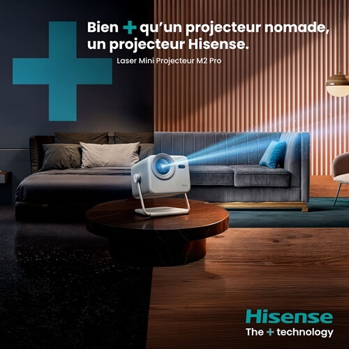 Vidéoprojecteur Hisense Mini 3D M2 Pro Laser 4K UHD Gris