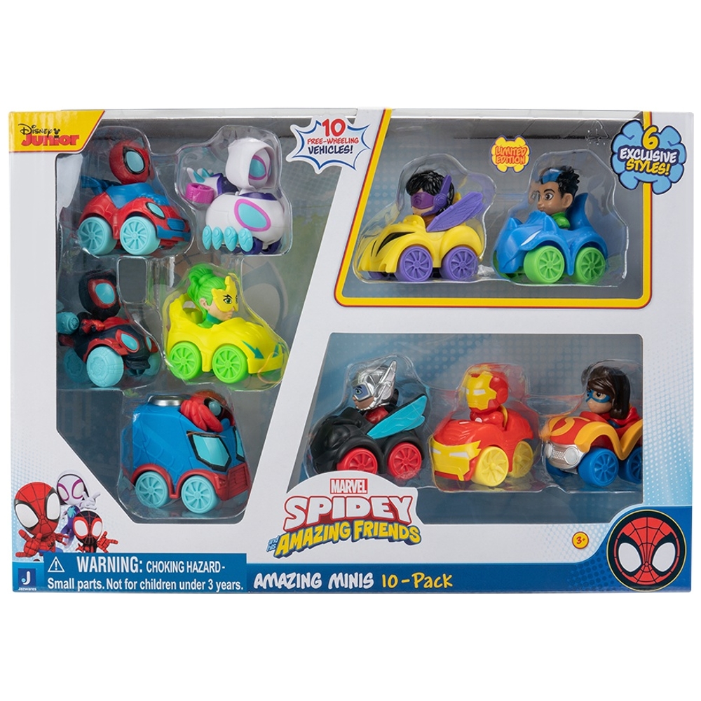 Marvels Spidey und seine Superfreunde – 5 cm große Minifiguren, 10er-Pack