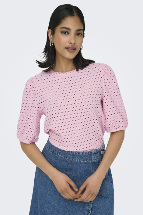 Only roze dames t-shirt