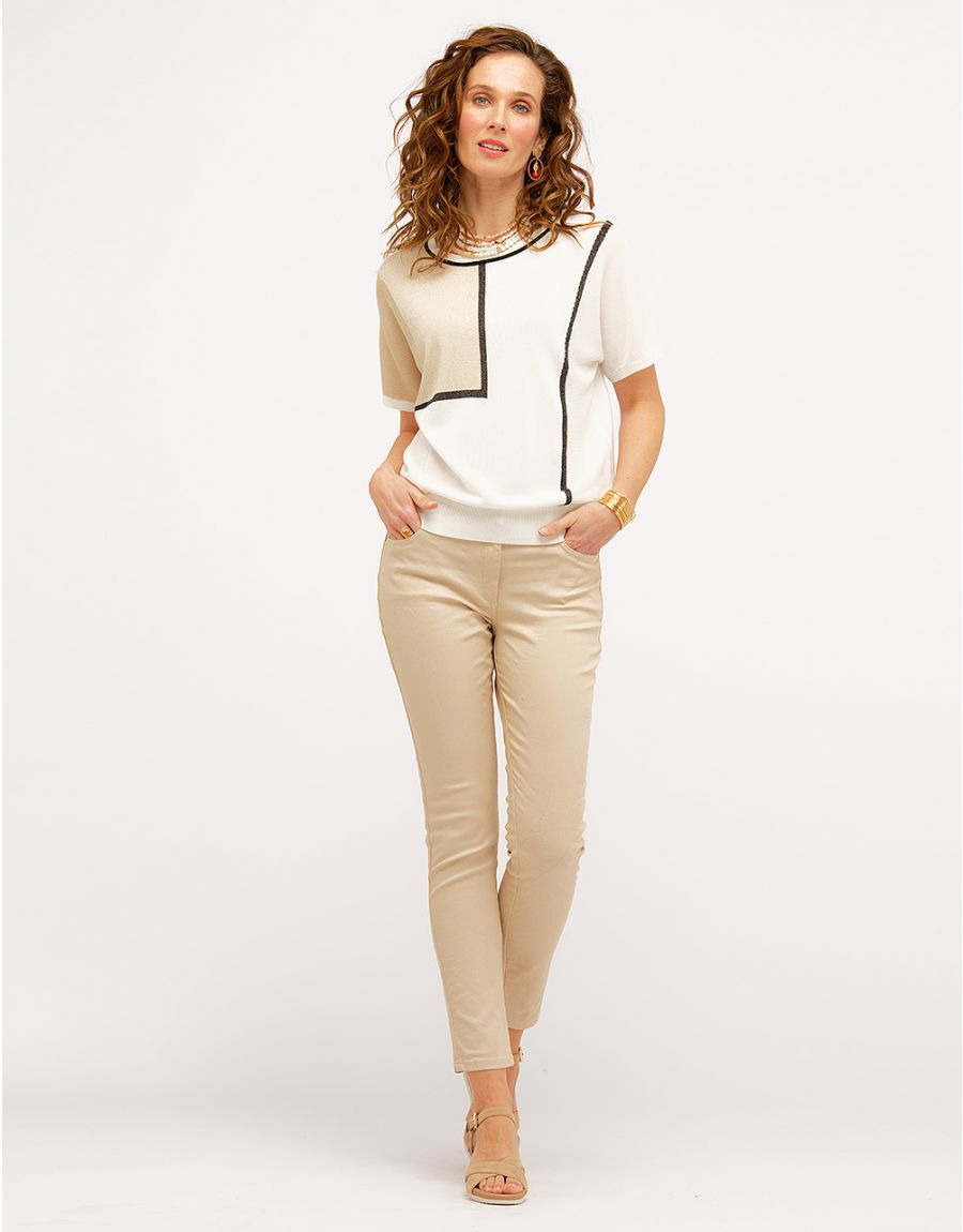 Pantalon beige 7/8ème