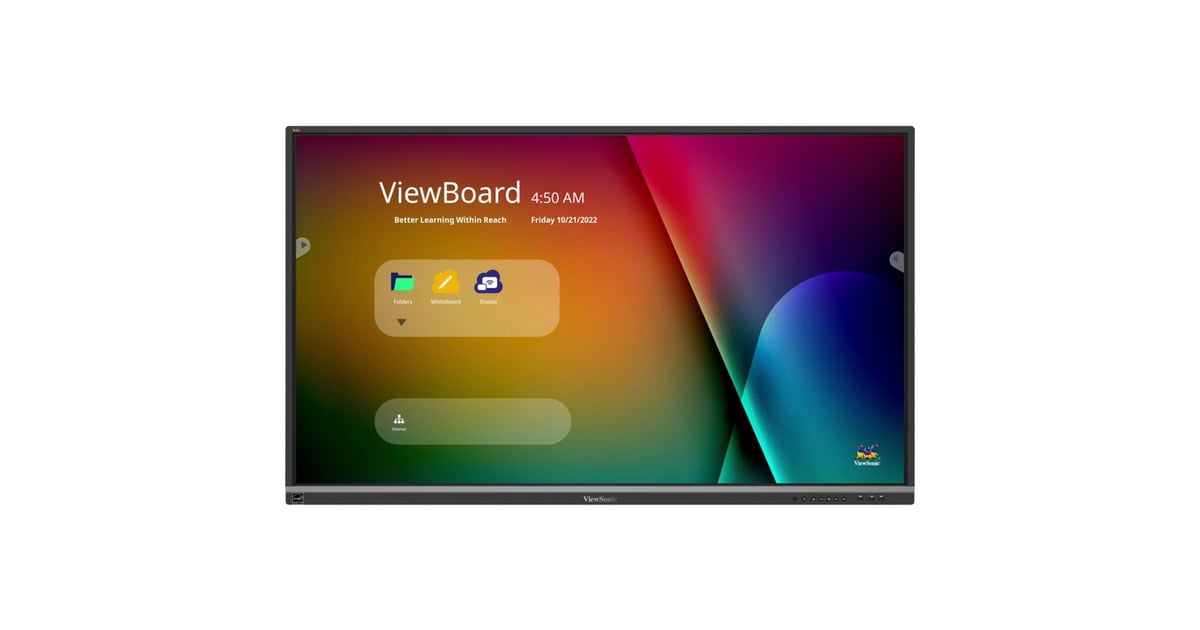 ViewSonicViewBoard IFP6550-5F 65” 4K Interactive Display  (Zwart, 3x HDMI-in, 1x HDMI-out, Touch)