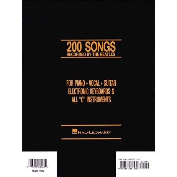 Hal Leonard The Beatles Fake Book