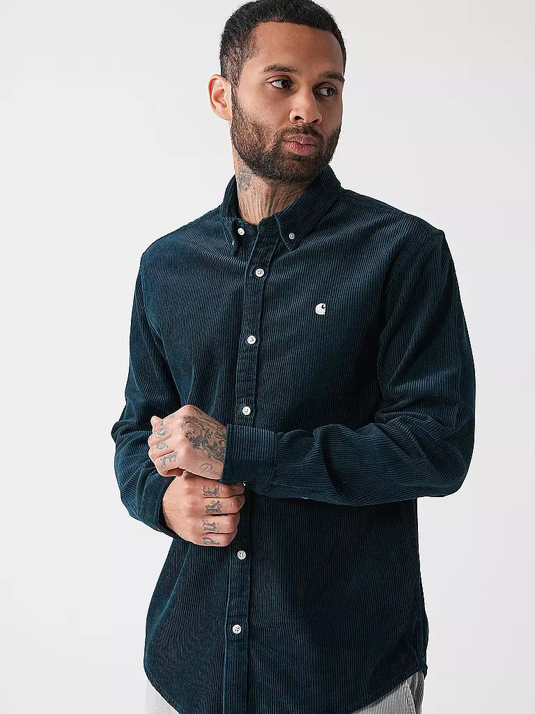 CARHARTT WIP Cordhemd MADISON petrol