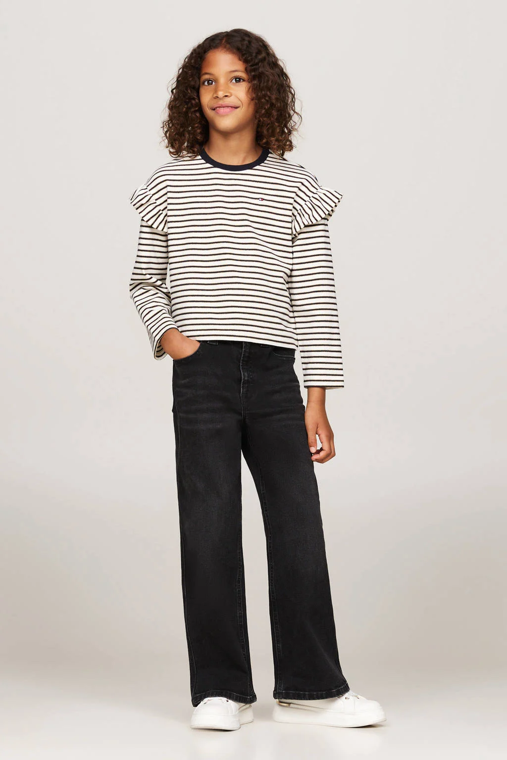 Tommy Hilfiger high waist flared jeans black denim