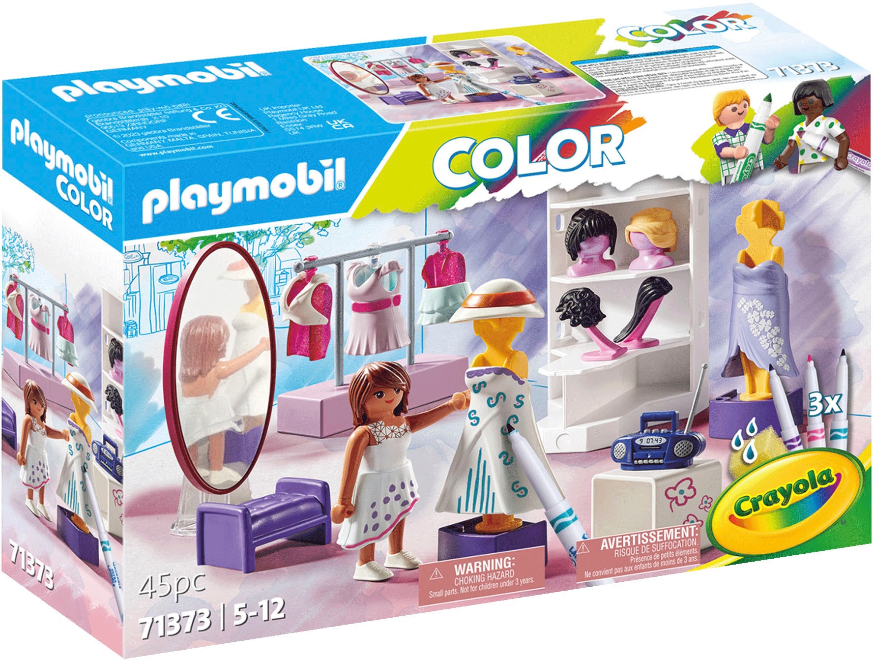 Playmobil® Konstruktions-Spielset »Fashion Design Set (71373), Color«