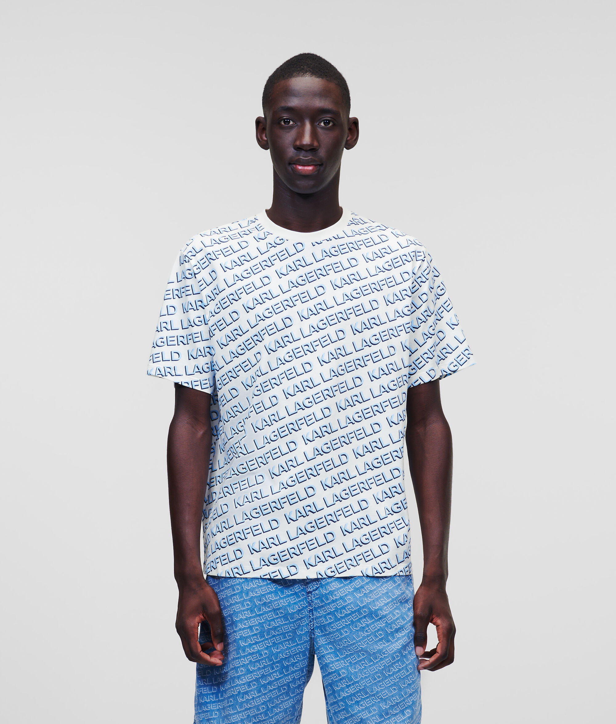T-SHIRT À LOGO KARL EN DIAGONALE