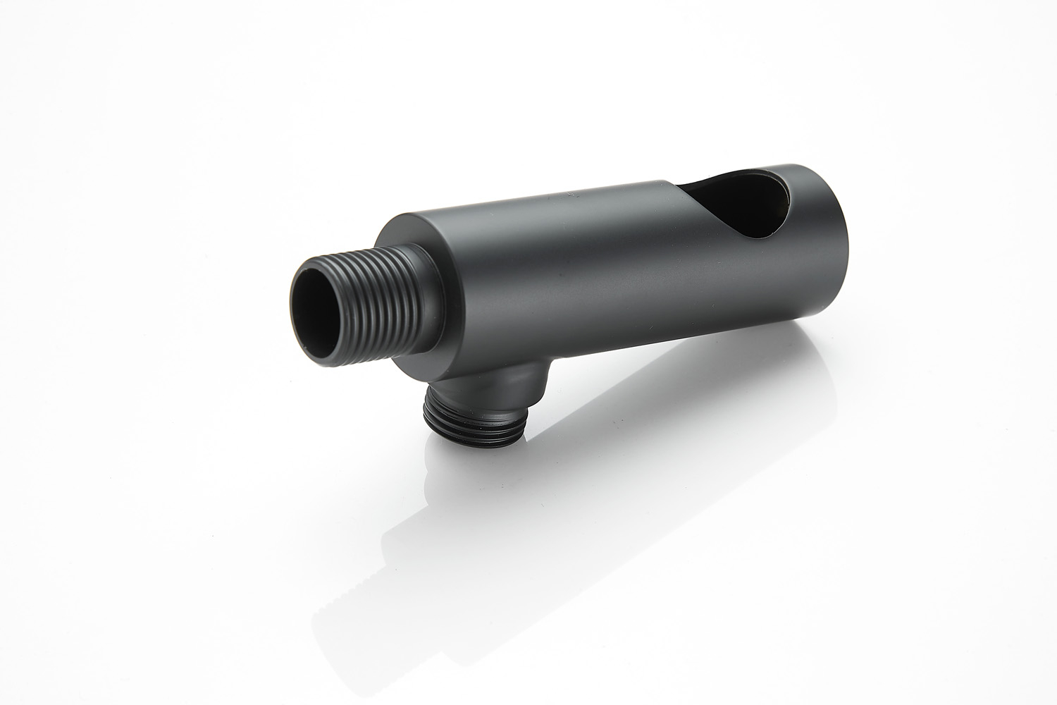 Saniclear Plus douche glijstang met wateraansluiting 60cm zwart mat