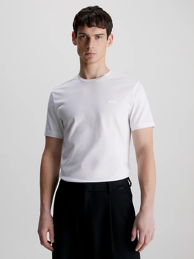 Camiseta de algodão mercerizado
