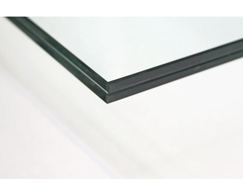 Pertura Pontos glazen balustradeset, zwart/transparant, voor vloermontage, breedte: 1m