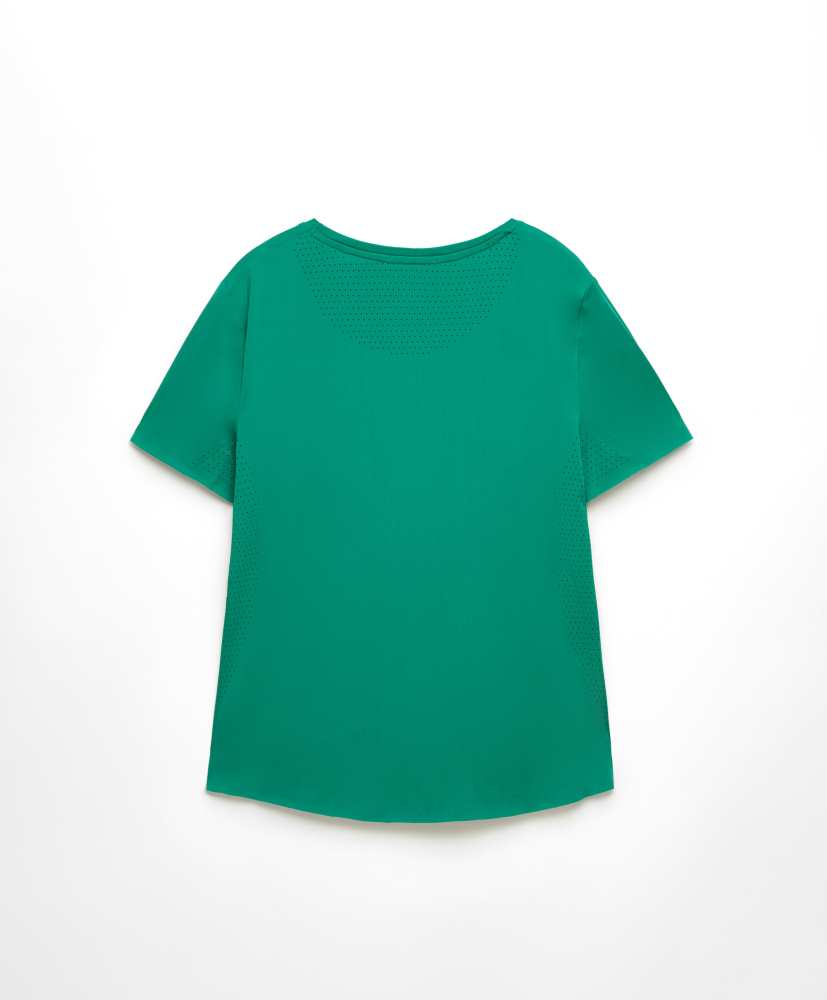 camiseta técnica ajustada de manga curta