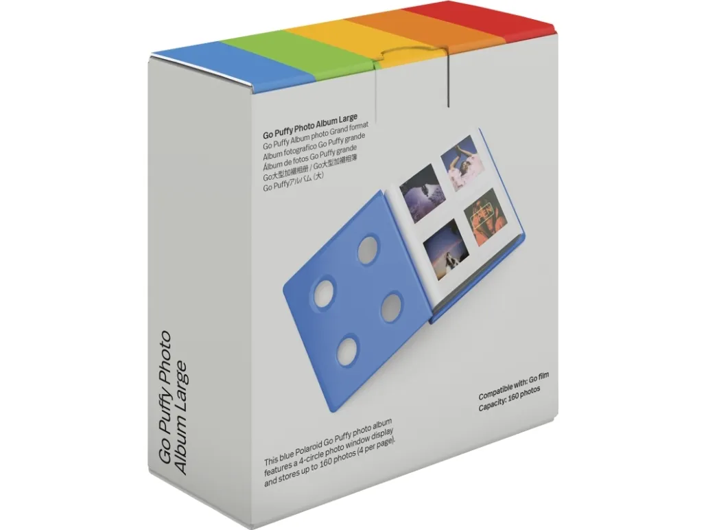 Polaroid Go Large Puffy Album- Blue, Blå, 160 ark, Mat, 148 mm, 49 mm, 156 mm