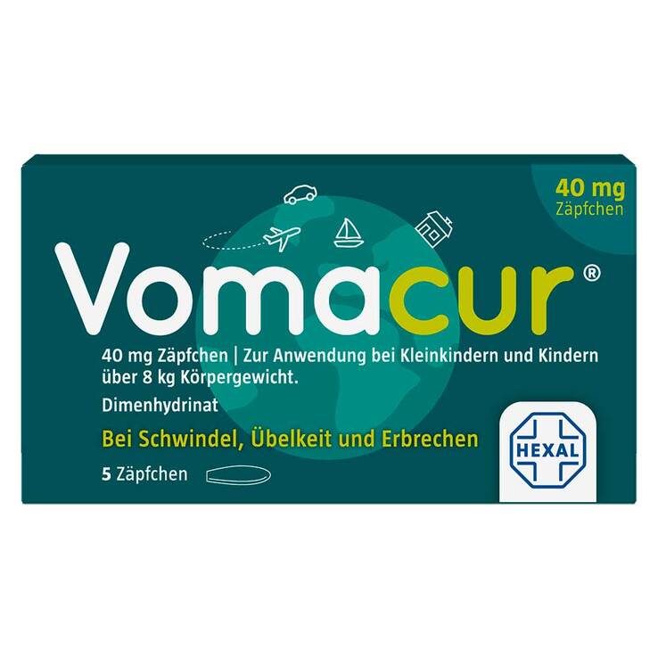 Vomacur® 40 mg Zäpfchen, 5 St