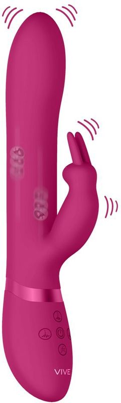 VIVE By Shots - Amoris - Stimulating Beads Rabbit - Pink