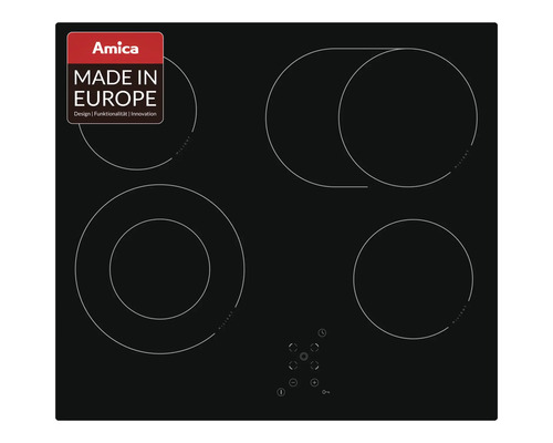Kaderloze glaskeramische kookplaat Amica 57,6 x 51,8 cm 4 kookzones KMC 742 610 C