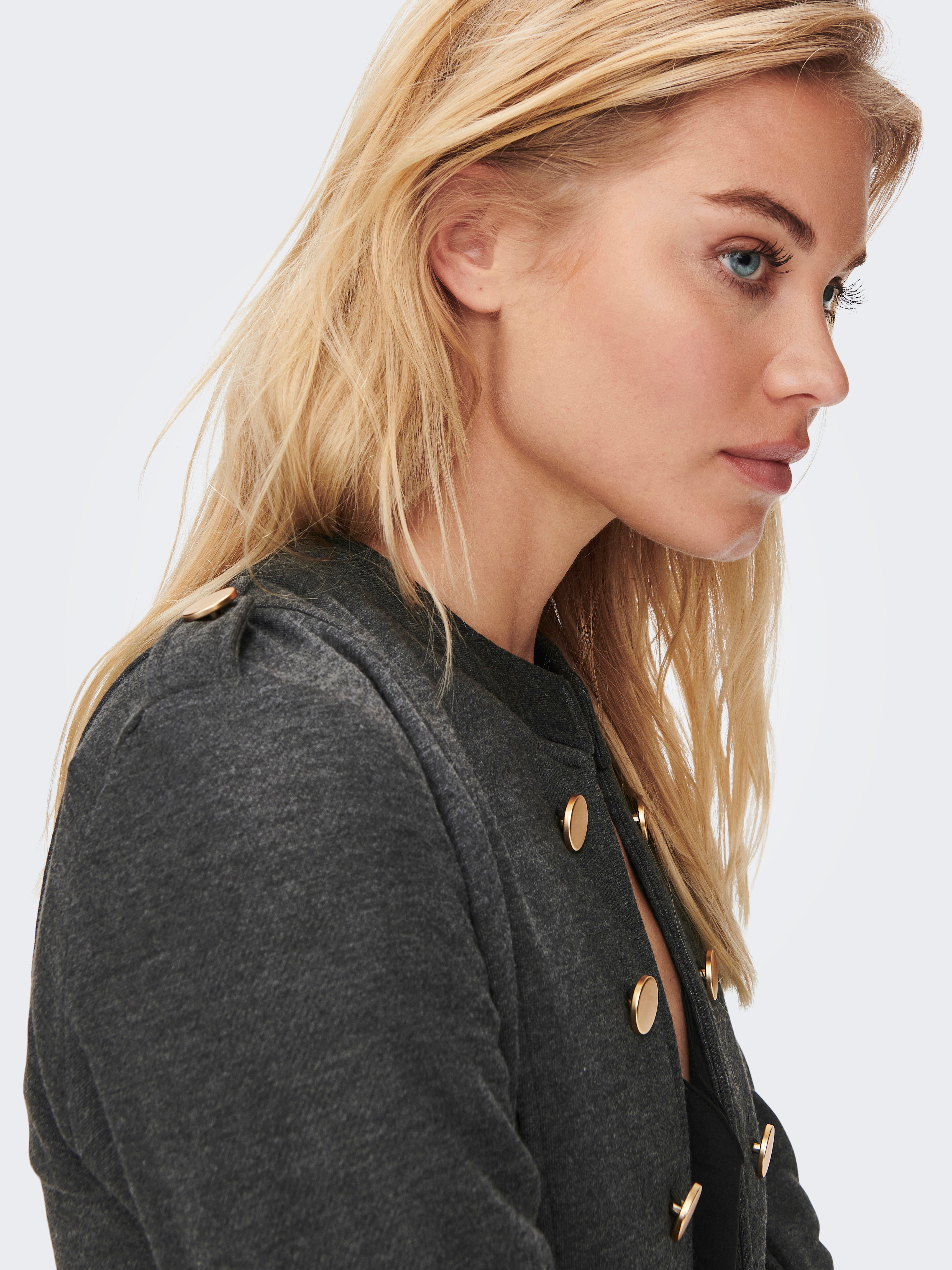 ONLANETTA Blazer Dark Grey Melange