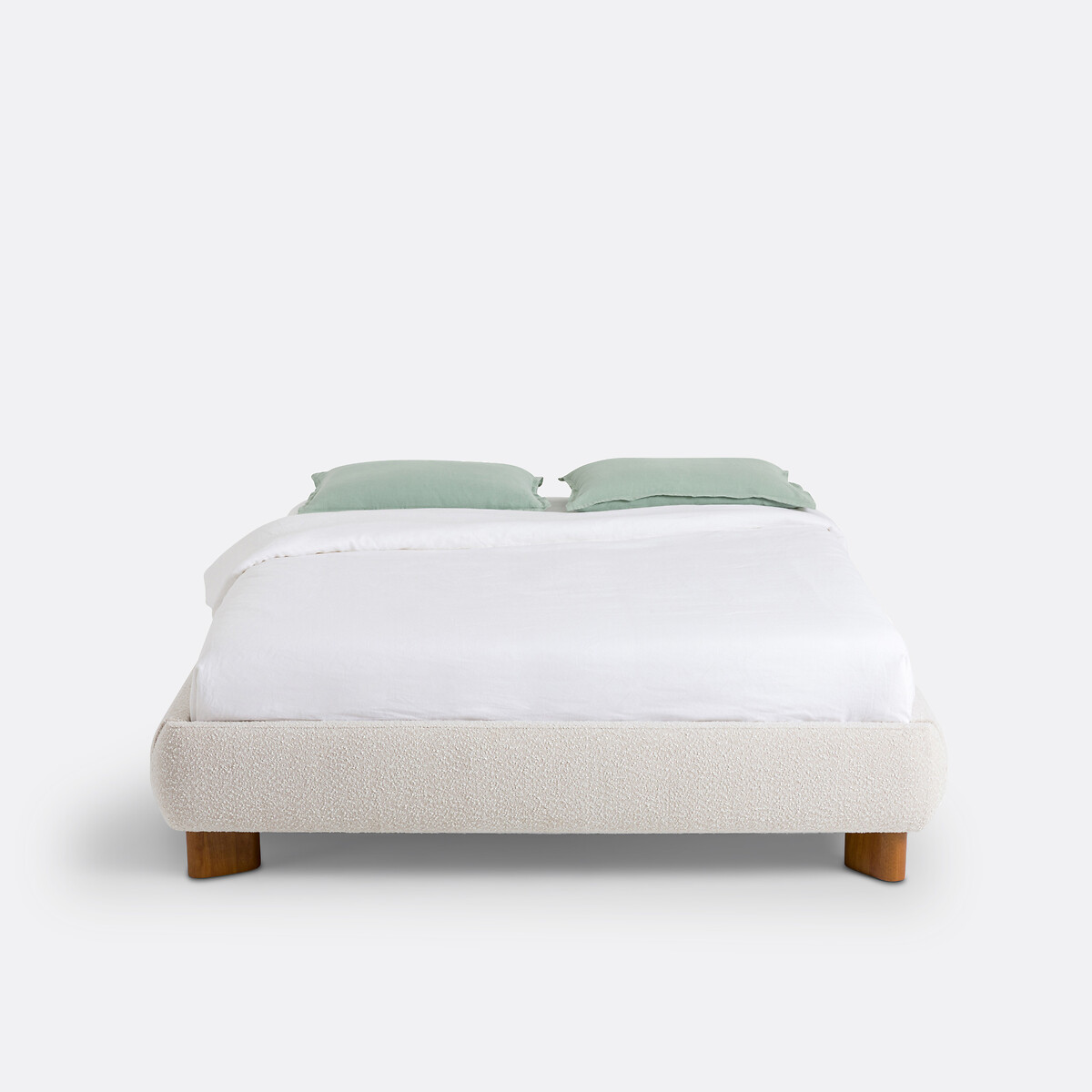 LA REDOUTE INTERIEURS<br>Cama em tecido bouclette com estrado de ripas, Mila