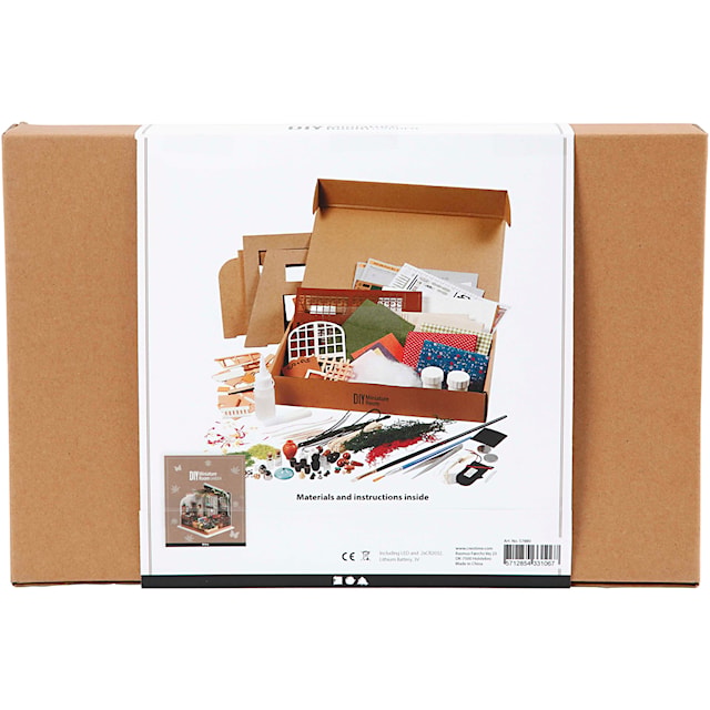 Miniatyrrom, Hage, H: 21 cm, B: 19,5 cm, 1 stk.