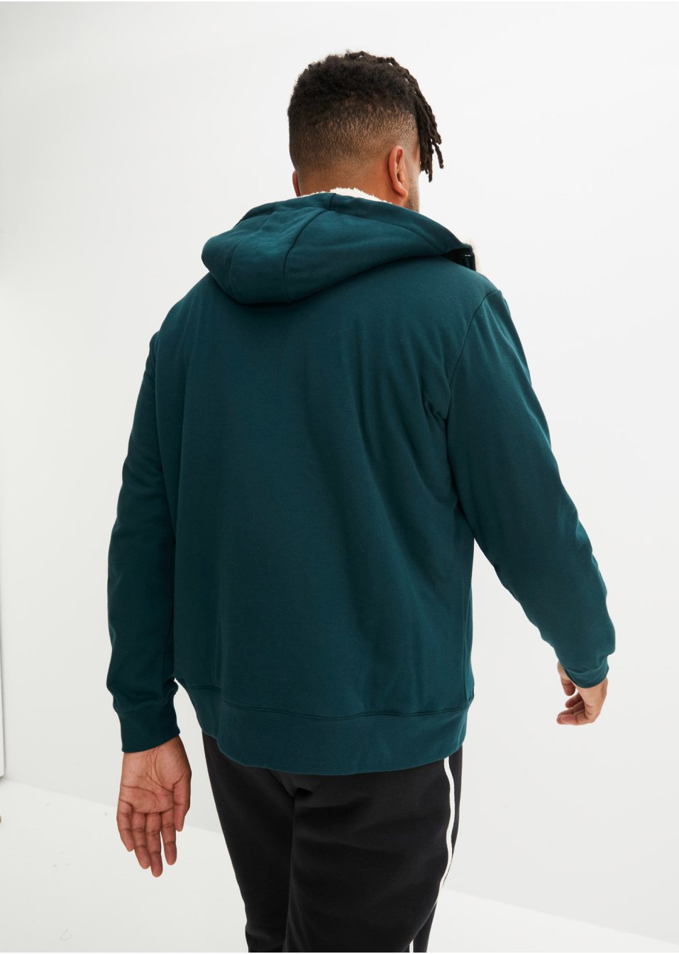 Gilet sweat thermo à capuche avec doublure peluche