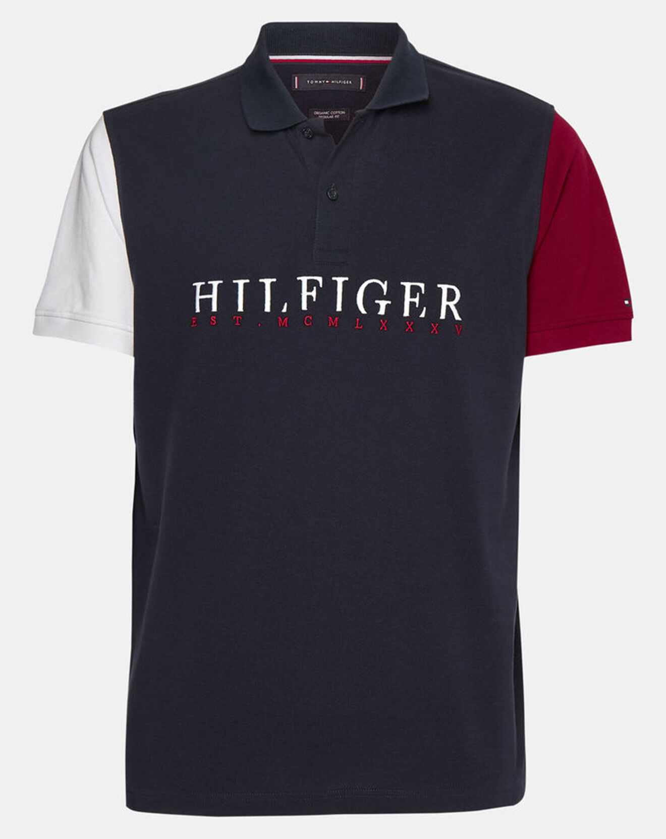 Tommy Hilfiger Polo Colorblock bleu marine