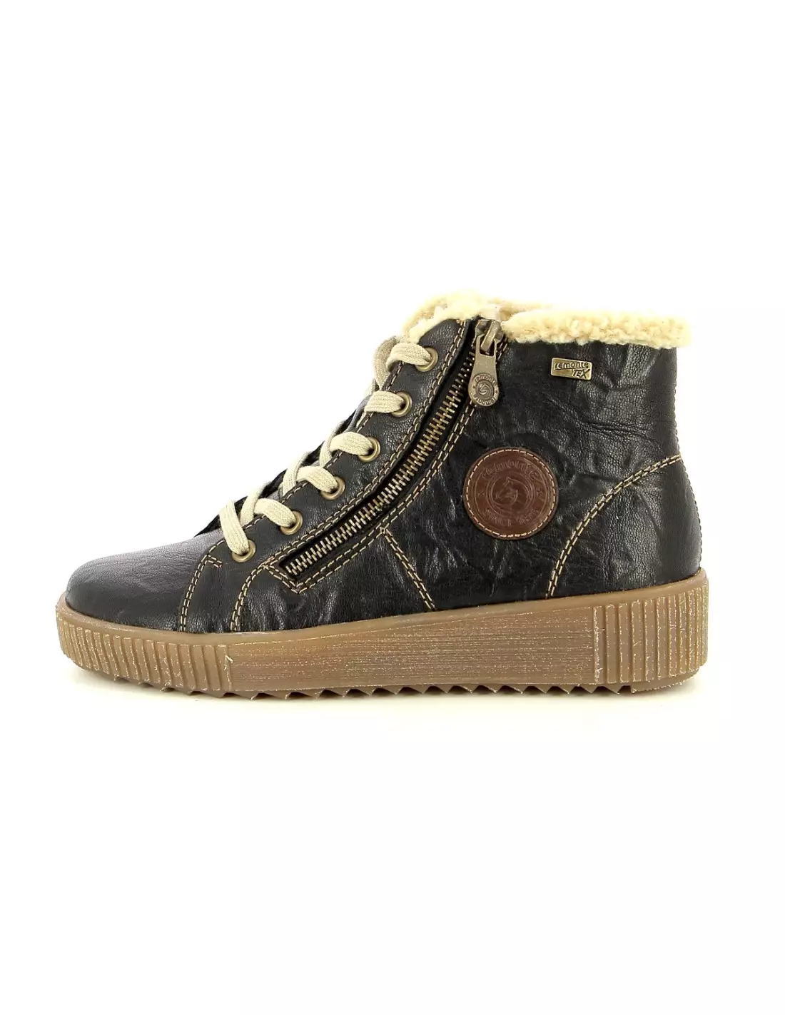 REMONTE R7980 01 - Boots & bottines schwarzbrownbeige