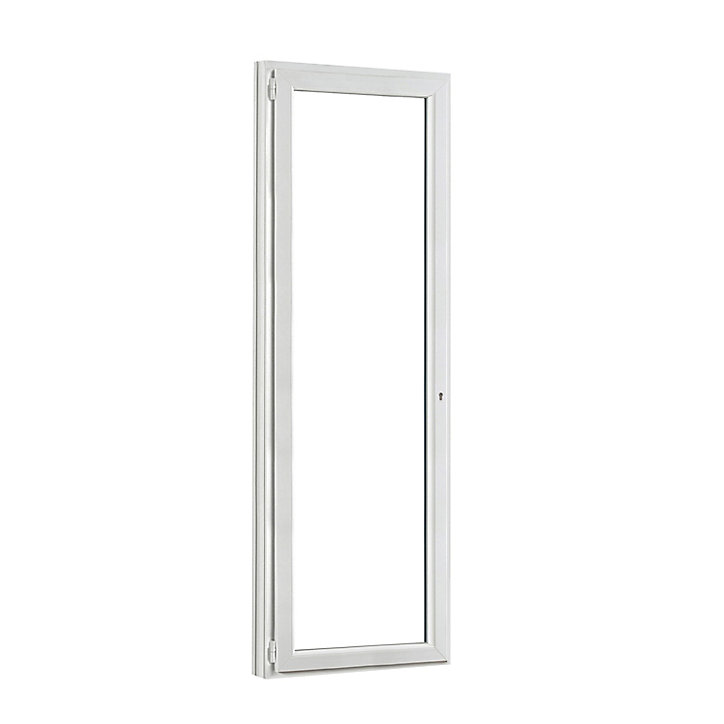 Porte fenêtre PVC 1 vantail tirant GoodHome blanc - l.80 x h.205 cm, tirant gauche